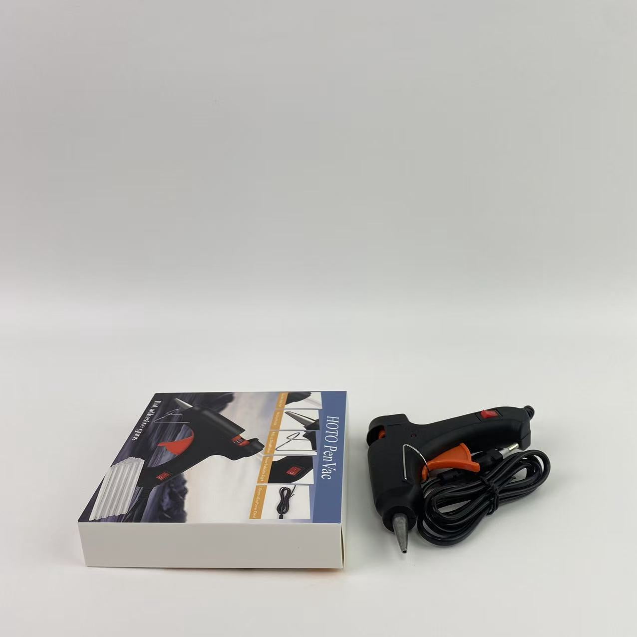 HOTO PenVac Hot adhesive guns,Hot Glue Gun, Fast Preheating Hot Melt, Mini Glue Gun for School Crafts DIY Arts and Quick Home Repairs, 20W Black