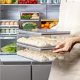thumbnail image 5 of Caja De Almacenamiento Apilable Para Refrigerador Caja De Conservación Gran Capacidad Cartón Sellado Transparente Con Tapa Para Refrigerador Cocina Hogar Speravity HA013806-00, 5 of 7