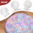 thumbnail image 4 of Round Meditation Cushion, 22" Dutch Velvet Floor Pillow with PP Cotton Filling for Yoga, Zen, Reading, and Floor Seating, Boho Print, 4 of 5