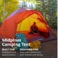 thumbnail image 3 of Marmot Tente Midpines pour 6 Personnes / Résistante aux Intempéries et Durable, Soleil Rouge/picante, 3 of 5