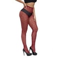 thumbnail image 4 of Collants pour Femmes en Jacquard de Maille, Très Grands, Confortables, Extensibles, à Manches Longues, Bas Transparents à la Mode pour Grande Taille, 4 of 9