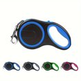 thumbnail image 1 of YOPTOP 26ft Retractable Dog Leash for Dogs Up to 110lbs  Anti-Slip Rubber Handle  One-Button Brake  Durable Nylon Tape  360° -Free Design,Blue,L, 1 of 7