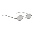 thumbnail image 1 of Gafas de montura metálica ovalada pequeña de estilo Vintage, para mujeres y hombres plata blanca Yuyangstore Gafas de sol de mujer de moda, 1 of 8