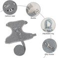 thumbnail image 2 of Adjustable Rabbit Leash,breathable Vest Harness With Lead Pet Harness Lead For Bunnies, Cats, Little Pet Walking, 2 of 5