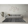 thumbnail image 3 of Ahgly Company Indoor Square Abstract Gray Modern Area Rugs, 4' Square, 3 of 4