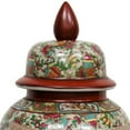 thumbnail image 3 of Red Lantern 18" Rose Medallion Porcelain Temple Jar, 3 of 3