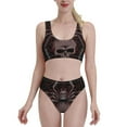 thumbnail image 2 of Picia Spider with Skull Women's High Waisted Bikini Scoop Neck Swimsuit Two Pieces Bathing Suit-Large, 2 of 8