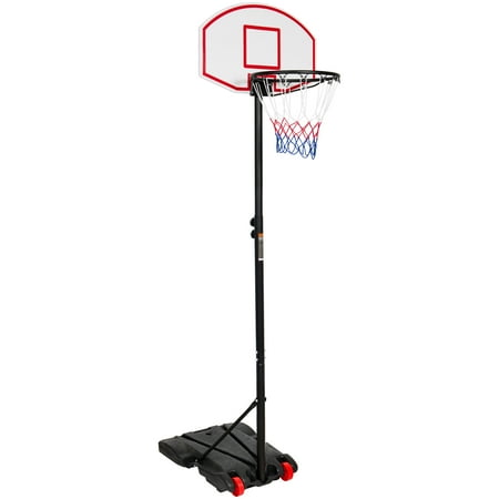 Best Choice Products Portable Junior Kids Height-Adjustable Basketball Hoop Stand Backboard System W/ Wheels