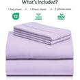 thumbnail image 5 of Luxclub Cooling 4 pc Microfiber Sheet Set, Periwinkle Queen- Soft, and Deep Pocketed Comfortable Bed Sheets, 5 of 6