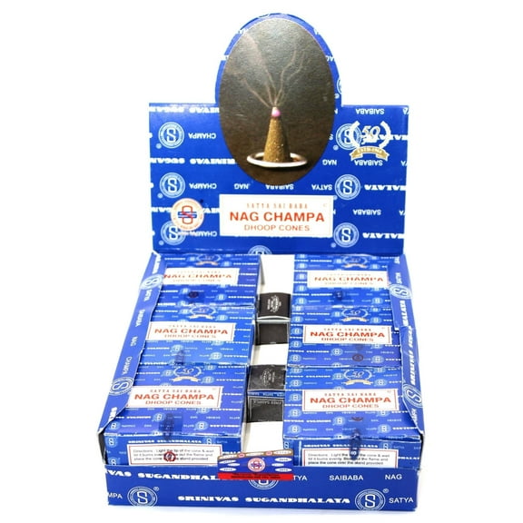 Satya Nag Champa Cones, 144 Cones Box