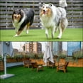 thumbnail image 4 of 2pcs Artificial Grass Turf Mat 14x18" Realistic Fake Grass Rug Carpet for Outdoor Garden Lawn Landscape, Green, 4 of 6