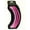 Pink, variant on Fashionista 6" Shades of Blue Banana Clip Hair Combs - 3 Pcs.