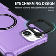 thumbnail image 6 of Dteck MagSafe Compatible iPhone 12 Case, iPhone 12 Pro Case, Shockproof Military Grade Protection Magnetic Rugged Case 6.1 Inch,Purple, 6 of 9