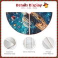 thumbnail image 3 of Sikiie Colorful Planet Universe Nativity Christmas Tree Skirt, Jesus Christian Winter Holiday Tree Mat Decoration(30-48IN)48", 3 of 6