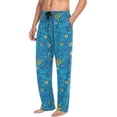 thumbnail image 5 of GZHJMY Van Gogh Starry Sky Men's Pajama Pants, Soft and Comfortable Lounge Sleep Bottoms with Pockets, Men's Sleepwear with Custom Print, XX-Large, 5 of 7