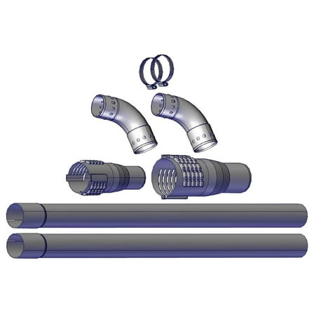 Echo High Grade Plastic Rain Gutter Kit