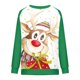thumbnail image 4 of Camiseta informal de manga larga con cuello redondo y estampado navideño para mujer Pompotops qwe23969, 4 of 5