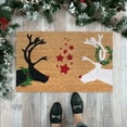 thumbnail image 1 of Custom Christmas Tree Red Truck Door Mat Holiday Rug for Festive Home, 1 of 4