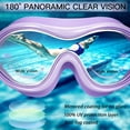 thumbnail image 5 of Swim Goggles No Leaking Anti-Fog Pool Goggles Swimming Goggles for Adult Men Women Youth, UV Protection 180° Clear Vision, 5 of 12