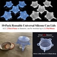 thumbnail image 5 of 10 Couvercles de Pots en Silicone, Couvercles Extensibles en Silicone pour Bocaux Réutilisables pour Aliments pour Animaux, Couvercles de Pots en Silicone Sans BPA, 5 of 5