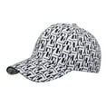 thumbnail image 2 of harmtty Baseball Cap Hard Brim Hip Hop Style Ponytail Hole Letter Print Extended Brim Women Hat Headwear,White, 2 of 8