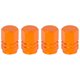 thumbnail image 1 of Tapas de Válvula de neumático Unique Bargains de aluminio Aleación Hexagonal naranja, 1 of 1