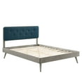 thumbnail image 4 of Modway Bridgette Queen Wood Platform Bed With Splayed Legs, Gray Azure, 4 of 4