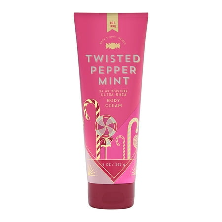 Chocolate Peppermint Creams - Bath & Body Works Twisted Peppermint 8.0 oz Ultra Shea Body Cream
