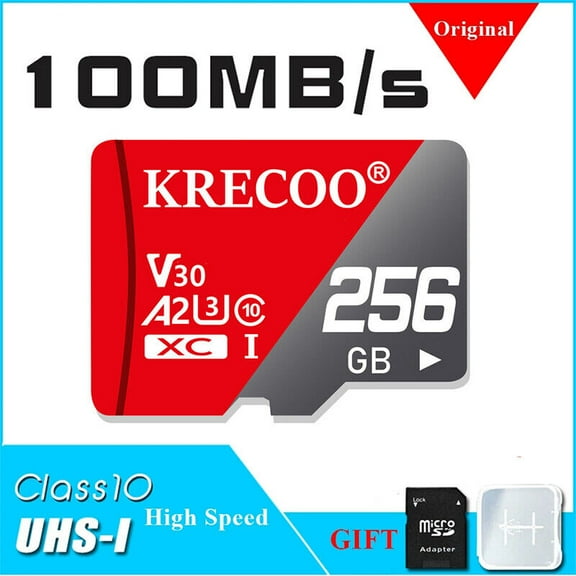 Micro SD Card 256GB Class 10 Micro SD Memory Card TF Adapter Lot High Speed
