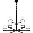 thumbnail image 2 of Quoizel Seymour 9-Light Matte Black Chandelier, 2 of 8