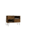 thumbnail image 3 of Manhattan Comfort Baxter Mid-Century- Modern 35.43" TV Stand with 4 Shelves in Rustic Brown, 3 of 3