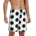 thumbnail image 2 of Wukai Soccer Ball Men’s Short Pajama Pants With Pockets Soft Sleep Pj Shorts for Men-3X-Large, 2 of 6