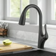 thumbnail image 2 of KRAUS Merlin Transitional Pull-Down Single Handle Kitchen Faucet in Matte Black, 2 of 15