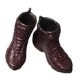 thumbnail image 4 of 1:12 Scale Shoes Decor for 6inch Doll Model Male Action Figures Dark Red, 4 of 7
