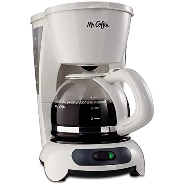 Mr. Coffee 4Cup Coffee Maker Automatic ShutOff, White (Used