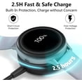 thumbnail image 3 of Charger for Samsung Galaxy Watch 8/7/6/5pro/5/4/3 Active 2/Active, Replacement Smart Watch Charging Cable (Type C), 3 of 9
