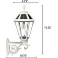 thumbnail image 7 of Polaris Solar Light with GS Solar Light Bulb - Wall/Pier/3" Fitter Mounts - White, 7 of 7