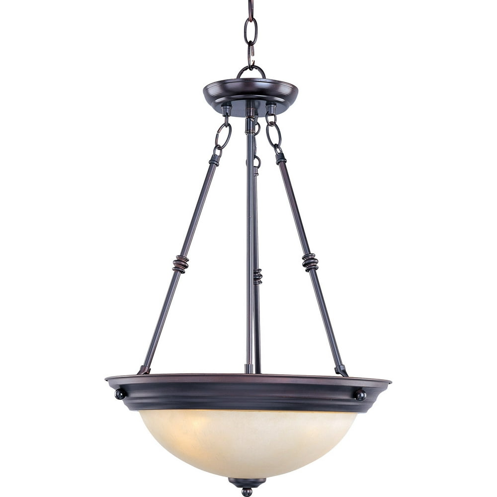 Pendants 3 Light Bulb Fixture With Oil Rubbed Bronze Finish Iron