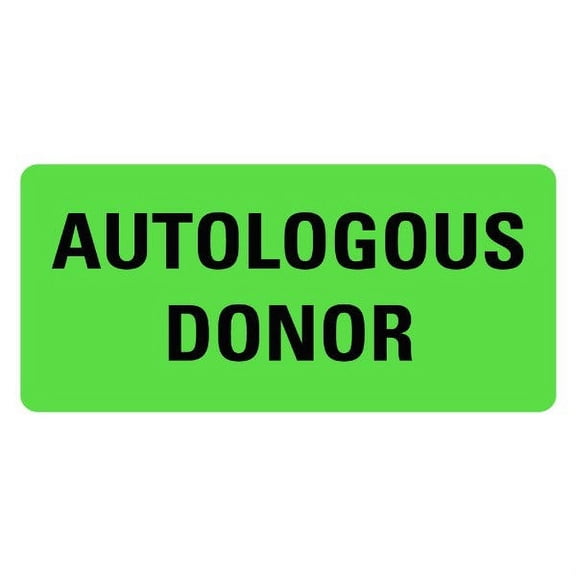 AUTOLOGOUS DONOR Labels