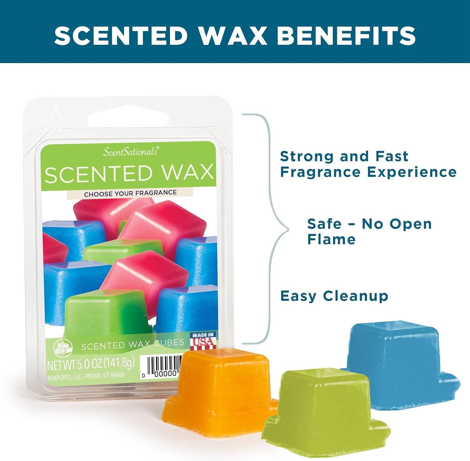 Tiki Time Scented Wax Melts, Scentsationals, 2.5oz (5-Pack)