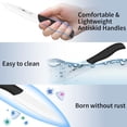 thumbnail image 3 of Ceramic Utility Knife with Cover, 5 Inch Paring Knife, Razor-Sharp Kitchen Knife with Ergonomic, Soft-Grip Handle with Peeler, 3 of 6