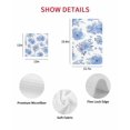 thumbnail image 7 of Blue Watercolor Floral Kitchen Dish Towels for Drying Dishes Set of 2, Spring Flower Abstract Art Waffle Weave Microfiber Hand Tea Bathroom Towels Quick Dry & Absorbent Towel 12x12, 7 of 7