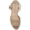 thumbnail image 5 of Journee Womens Nairri Vegan Leather Platform Heel Dress Sandals, Widths Available, 5 of 10
