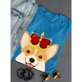 thumbnail image 3 of Royal Corgi W Crown T-Shirt Women -Image by Shutterstock, Female Small, 3 of 4