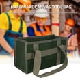 thumbnail image 3 of Tignapoo Durable Green Canvas Tool Organizer with Reinforced Handles, Large Capacity, Model 084-5, 43 x 21 x 21 cm, 3 of 7