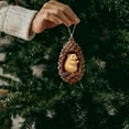 thumbnail image 5 of Souew 2D Acrylic Hamster Pendant, 2D Acrylic Pinecone Animal Ornaments Set Christmas Tree Hanging Decor with Hamster Dog Cat Squirrel Festive Holiday For Animal Lovers, 5 of 7