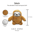 thumbnail image 7 of Cute Fluffy Stuffed Sloth Animal Plush Toys for Kids with 3 Toes - Sloth Stuffed Plush for Children & Adults - Soft Teddy Bear Sloth - 12" (Large), 7 of 7
