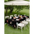thumbnail image 3 of Outdoor Tablecloth with Umbrella Hole and Zipper, Christmas Rectangle Table Cloth 54x80 Inch Waterproof Tablecloth, Winter Red Green Xmas Weeping Balls Picnic Table Cover for Patio Camping, 3 of 7
