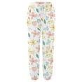 thumbnail image 3 of Gibobby pantalones de pana para mujer Pantalón deportivo sanitario con estampado floral y cintura elástica larga informal para mujer (Amarillo, L), 3 of 4