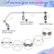 thumbnail image 4 of piezas de cadena de correa para anteojos, cordón para anteojos, cordón para gafas de sol, cordón ajustable para anteojos, correas para el cuello, anteojos, cordón para anteojos WD.WDQZL Hogar, 4 of 5